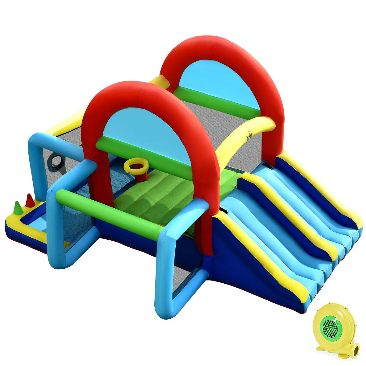 Costway Inflatable Bounce House Kids Bouncy Jumping Castle w/ Dual Slides & 480W Blower | Target