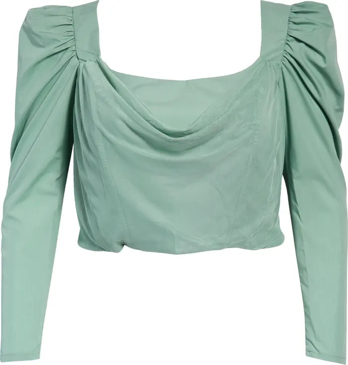 ASOS DESIGN Curve Puff Sleeve Top | Nordstrom | Nordstrom