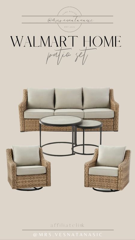 Viral Walmart patio set is on sale! The 5 piece set is perfect for patio! 

Outdoor furniture, patio set, Walmart, Walmart home, Walmart haul, Walmart patio, 

#LTKhome #LTKsalealert #LTKSeasonal