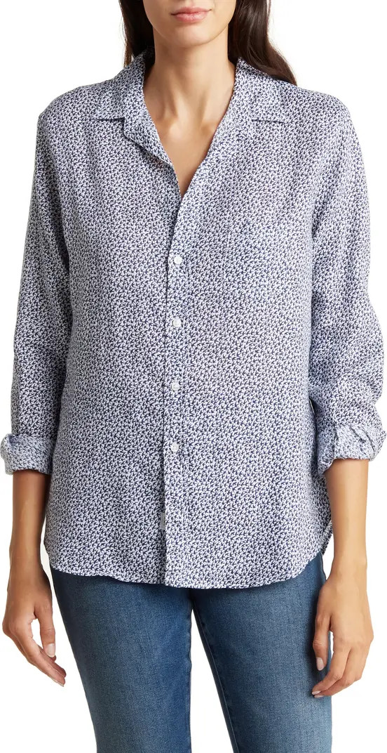 Eileen Relaxed Fit Linen Button-Up Shirt | Nordstrom Rack