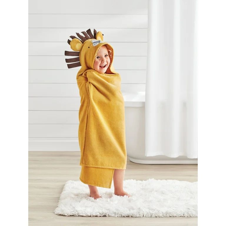 Your Zone Kids Lion Cotton Hooded Towel | Walmart (US)