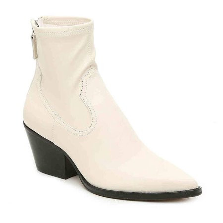 Dolce Vita OFF WHITE Shanta Leather Pointed Toe Mid-Calf Boots, US 9.5 | Walmart (US)