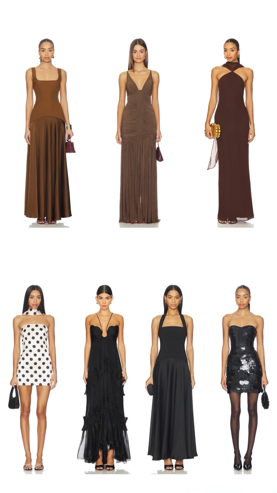 Revolve Brown/Black Dresses!

#LTKootd #LTKgrwm #LTKTravel