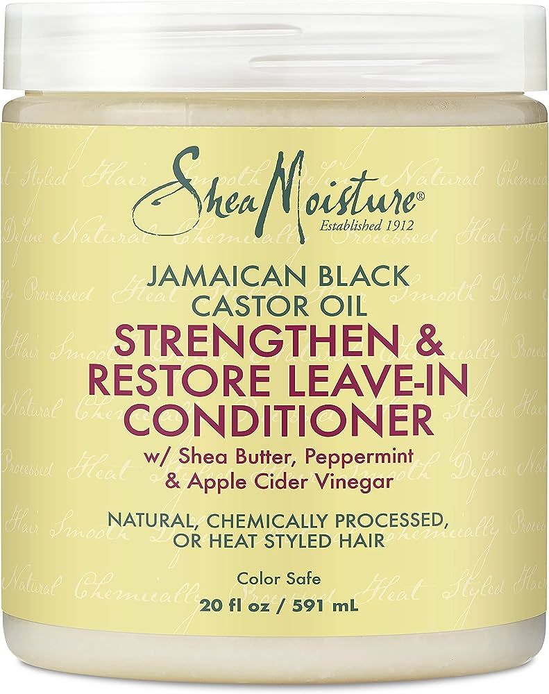 SheaMoisture Leave In Conditioner Conditioner For Hair Jamaican Black Castor Oil To Soften and De... | Amazon (US)