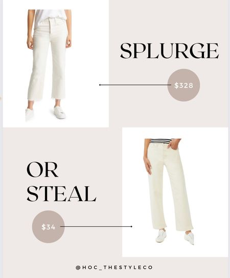 Cream jeans for the spring. Designer “like” jeans for a steal. Spring and Autumn Cream

#LTKFind #LTKunder50 #LTKstyletip
