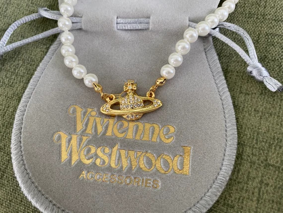 Vivienne Westwood Pearl GOLD Orb Choker Necklace | Etsy | Etsy (US)
