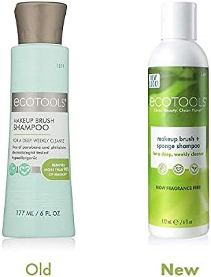 Ecotools Makeup Cleaner for Brushes, Brush and Sponge Cleansing Shampoo, 6 oz (Packaging May Vary... | Amazon (US)
