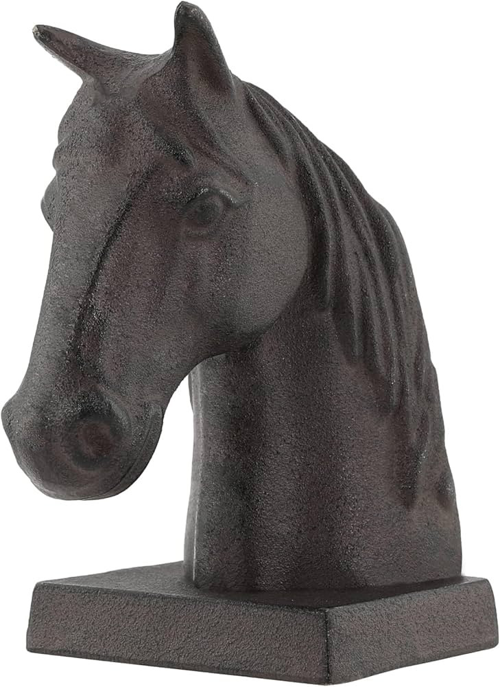 Horse Decorative Bookend Vintage Cast Iron Decor Heavy Book Ends Door Stop Unique Horse Head Stat... | Amazon (US)