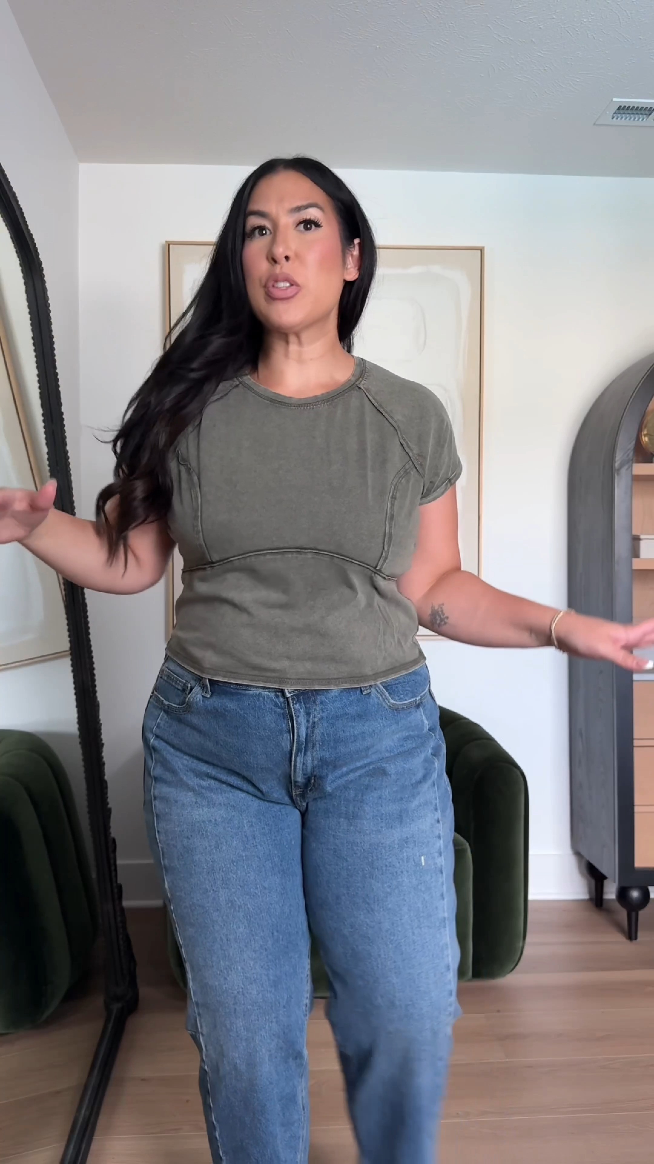 I like this fun seam detail to make a regular tee feel a little more updated!

Top: XL
Jeans: 16

fall outfits, fall fashion, walmart outfits, walmart haul, mid size ootd, mid size fall outfits, mid size jeans, affordable jeans 

 #LTKootd #LTKMidsize