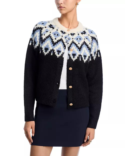 Fair Isle Crewneck Cardigan - Exclusive | Bloomingdale's (US)