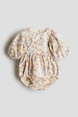Cotton Muslin Romper Suit | H&M (US + CA)