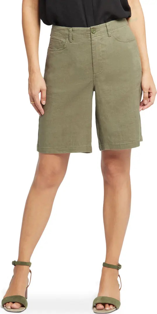 Linen Blend Bermuda Shorts | Nordstrom