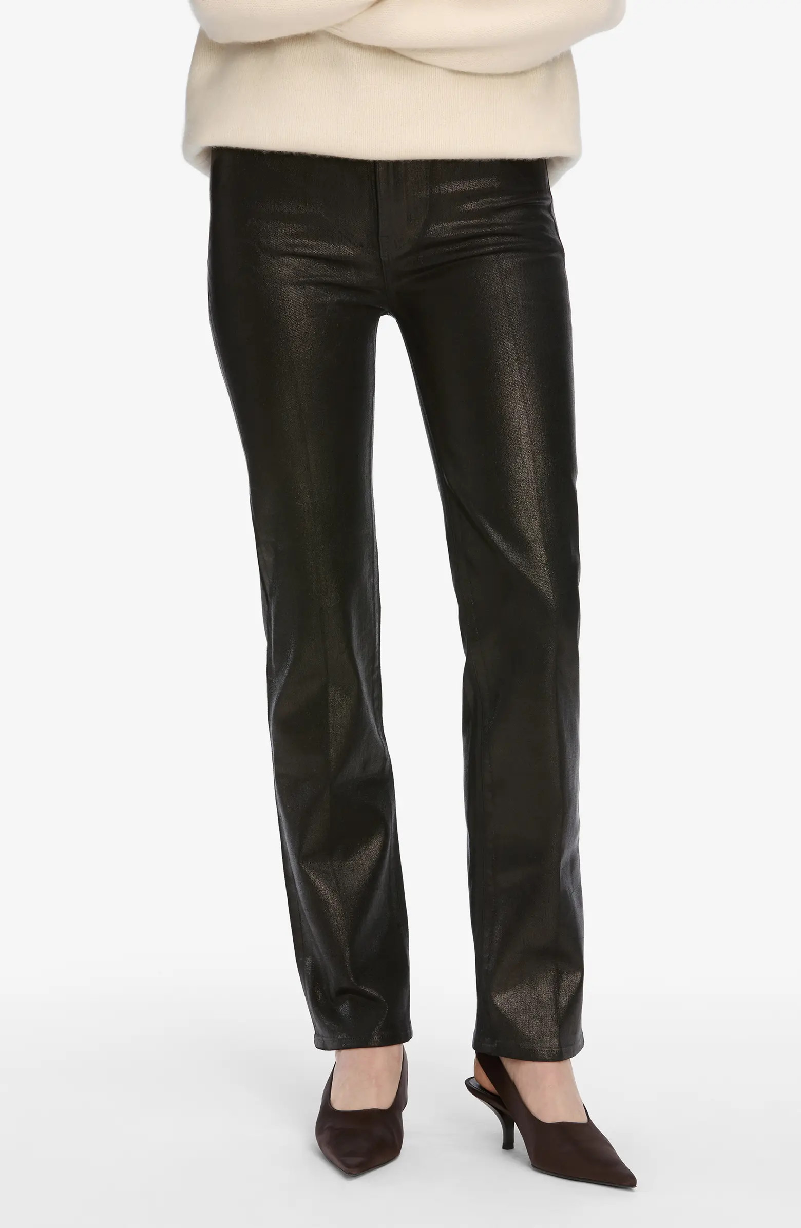 Le Sleek High Waist Ankle Straight Leg Jeans | Nordstrom