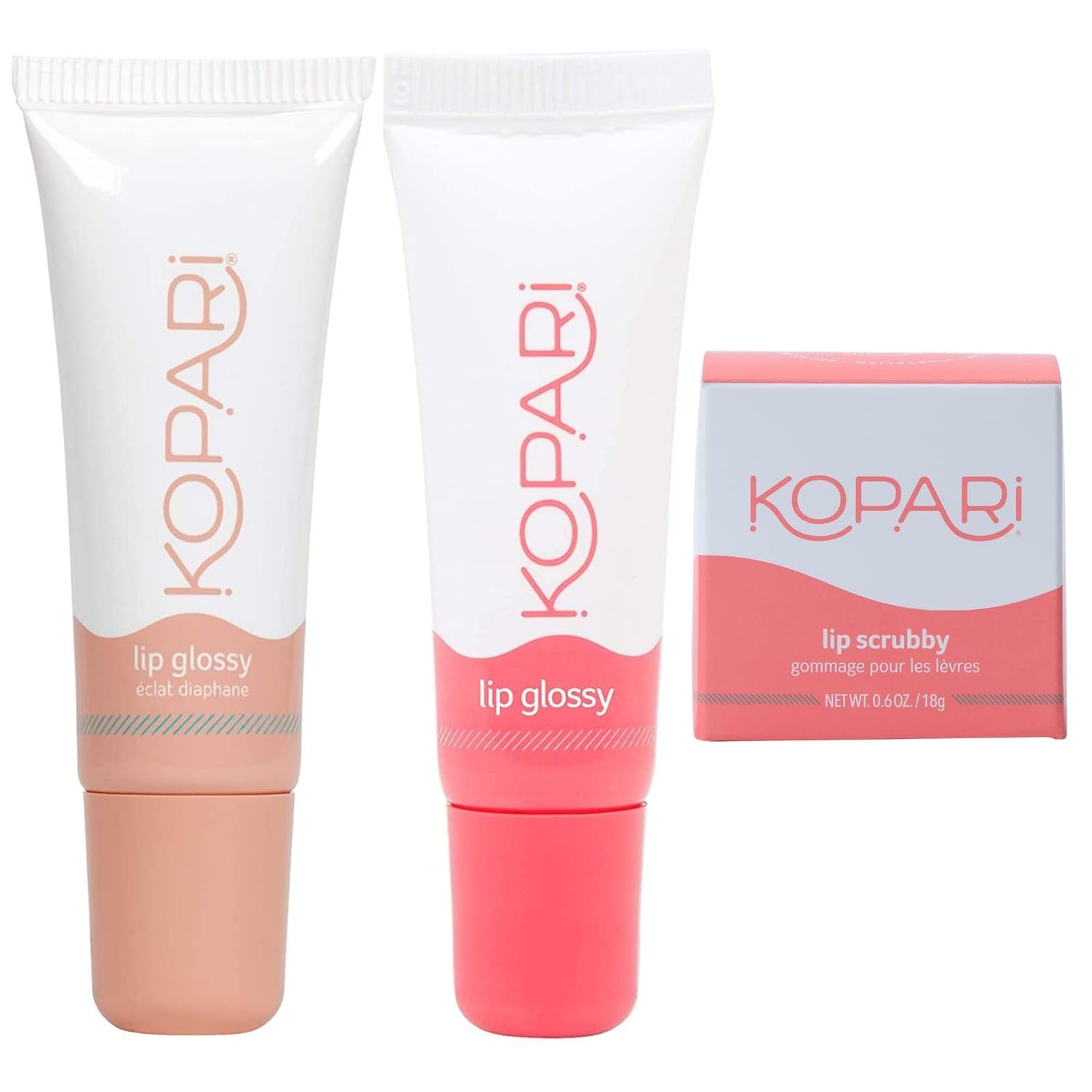 Kopari Coconut Lip Glossy Variety Bundle, Lip Gloss (2), Exfoliating Coconut Lip Scrubby (1), Hyd... | Amazon (US)