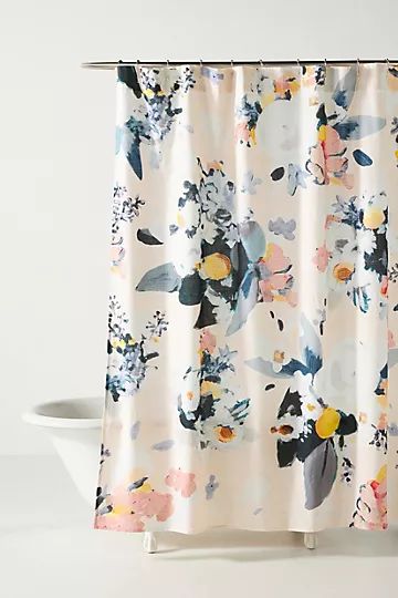 Botanica Organic Cotton Shower Curtain | Anthropologie (US)