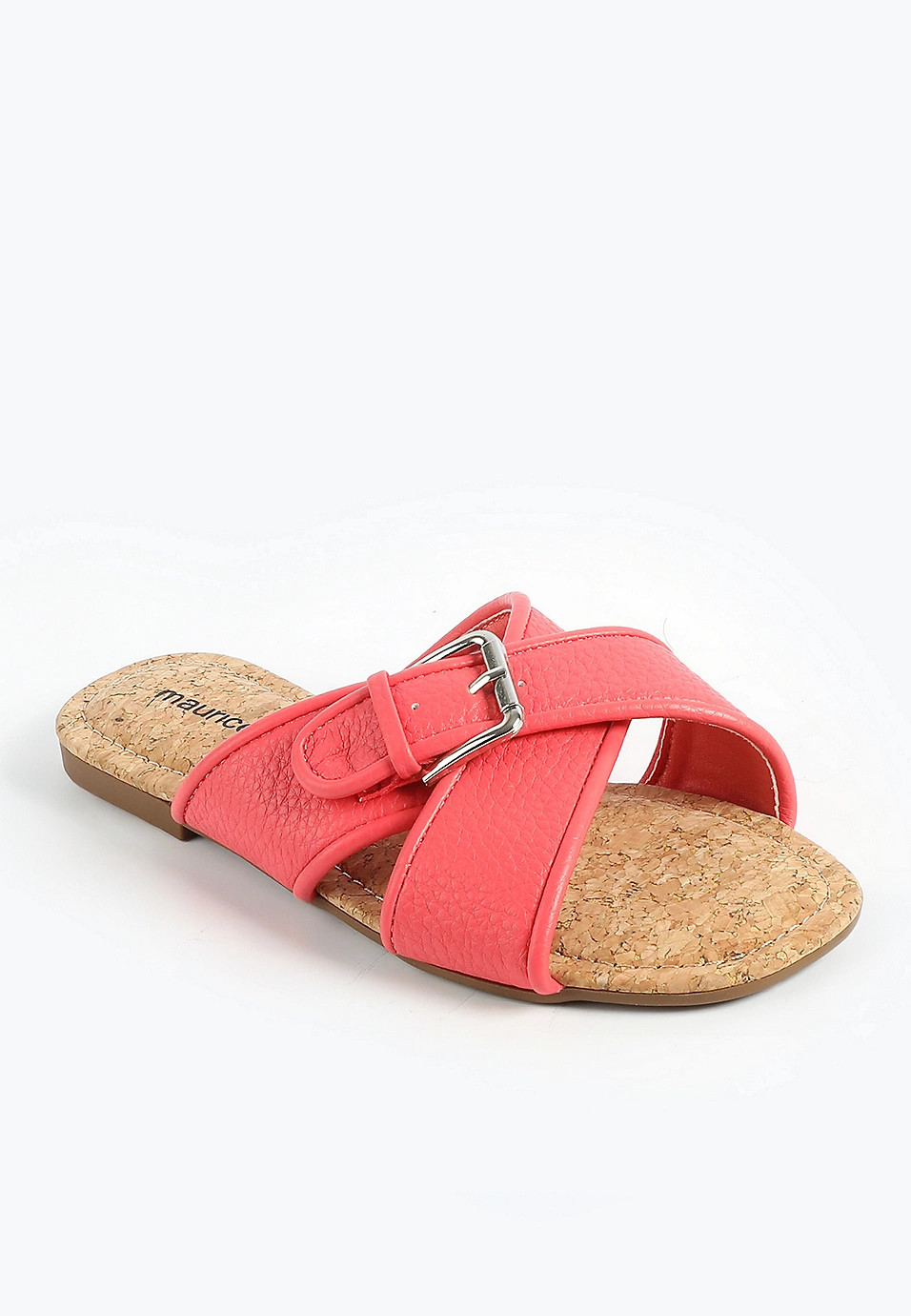 SuperCush Faux Leather Crisscross Sandal | Maurices