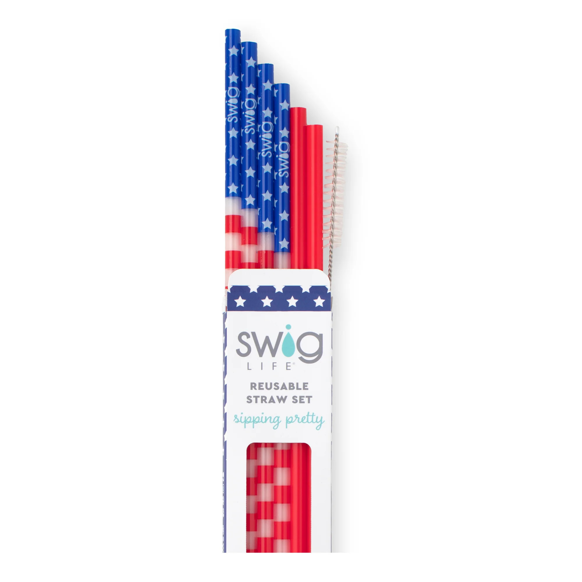 All American Reusable Straw Set - Swig Life | Swig Life