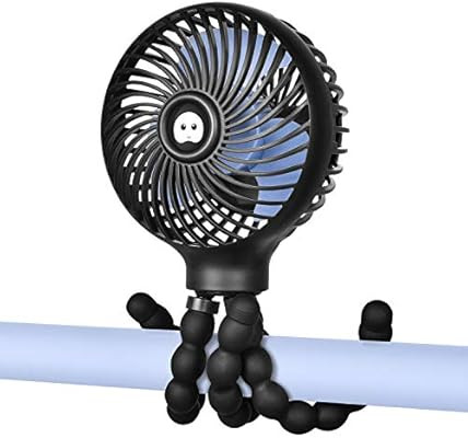 WiHoo Mini Handheld Stroller Fan,2600mAh Personal Portable Baby Car Seat Fan with Flexible Tripod... | Amazon (US)