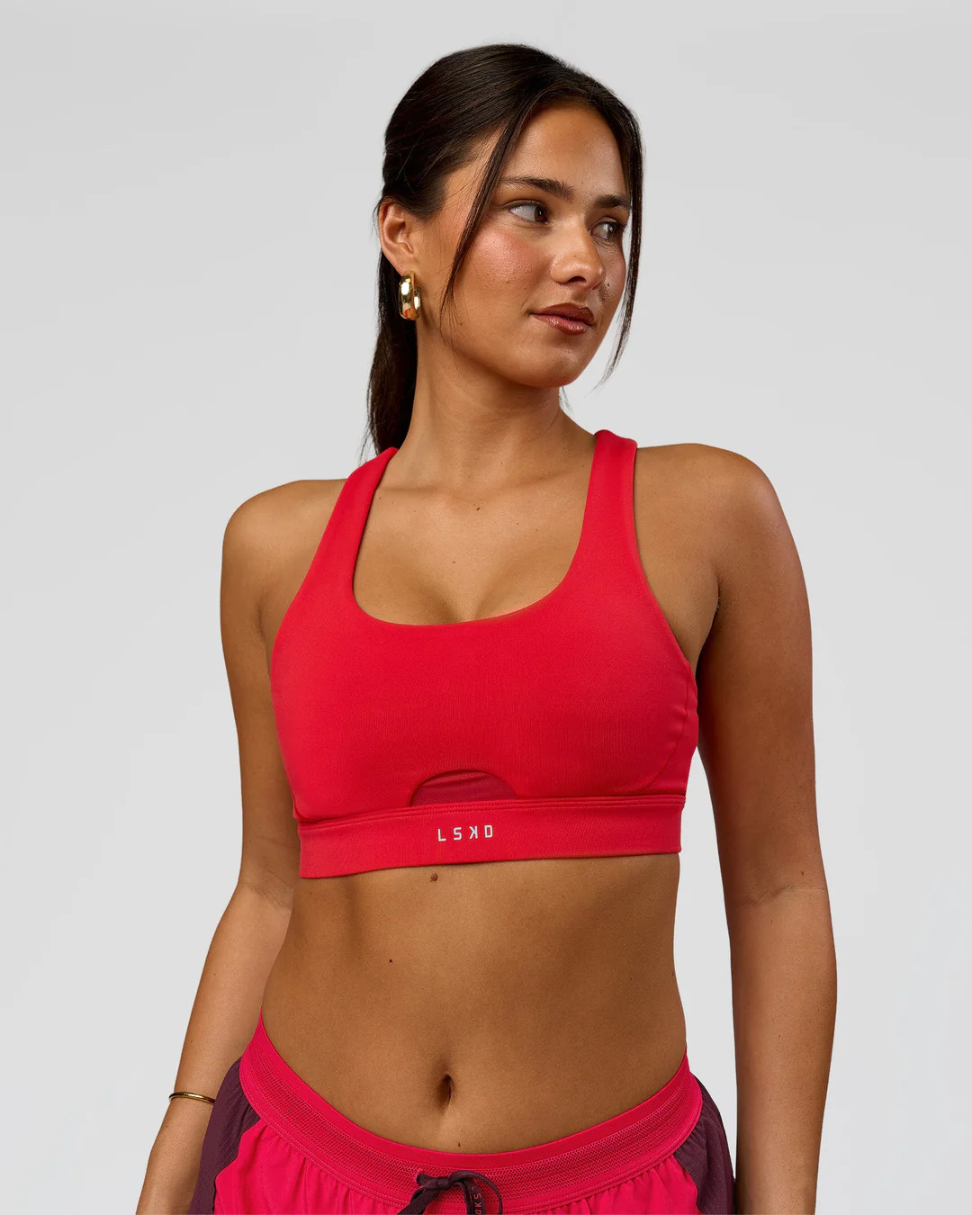 Fast-Track Sports Bra - Scarlet | LSKD | LSKD