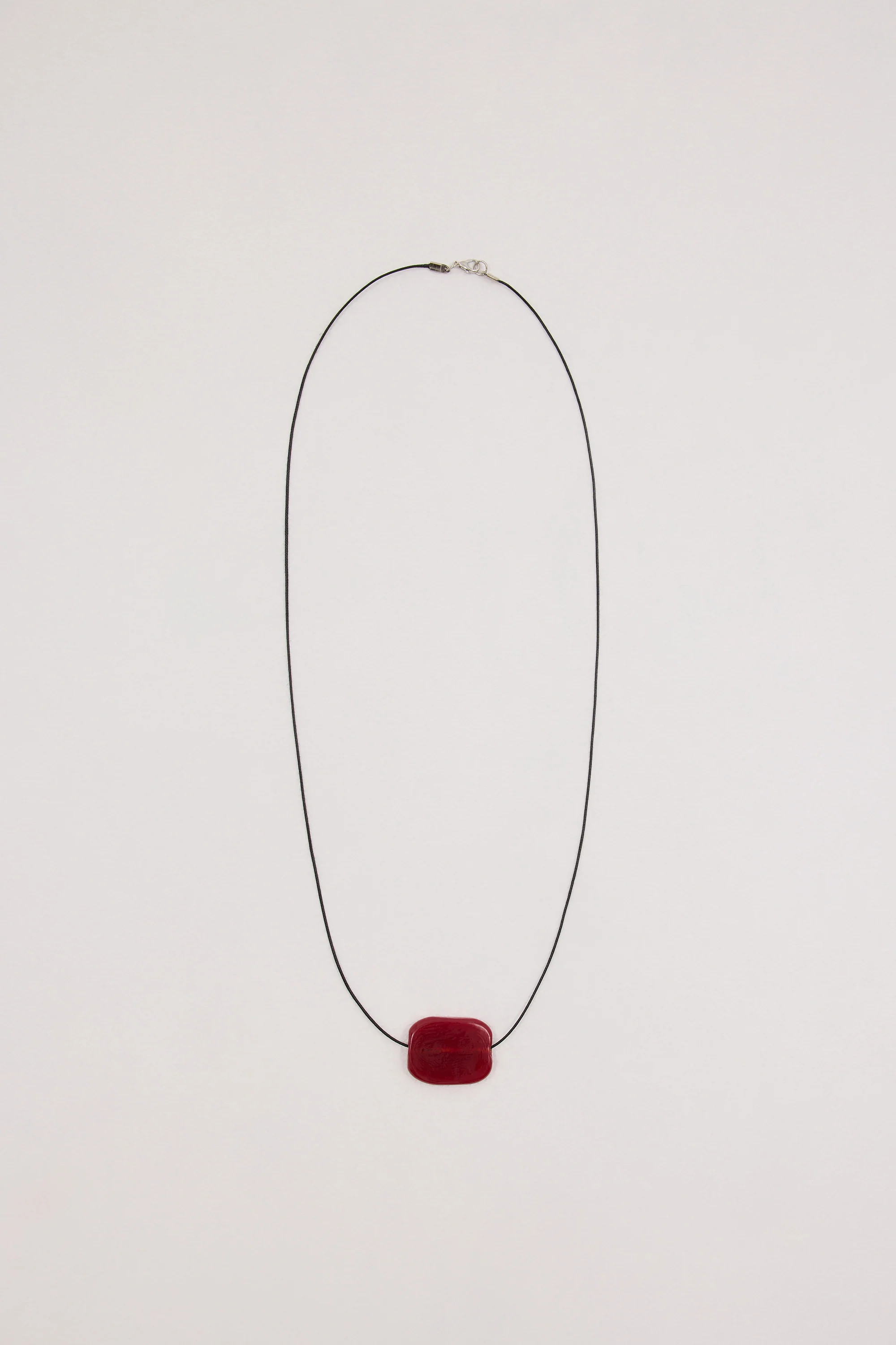 NURI STUDIOS RED LONG CORD NECKLACE | DISSH