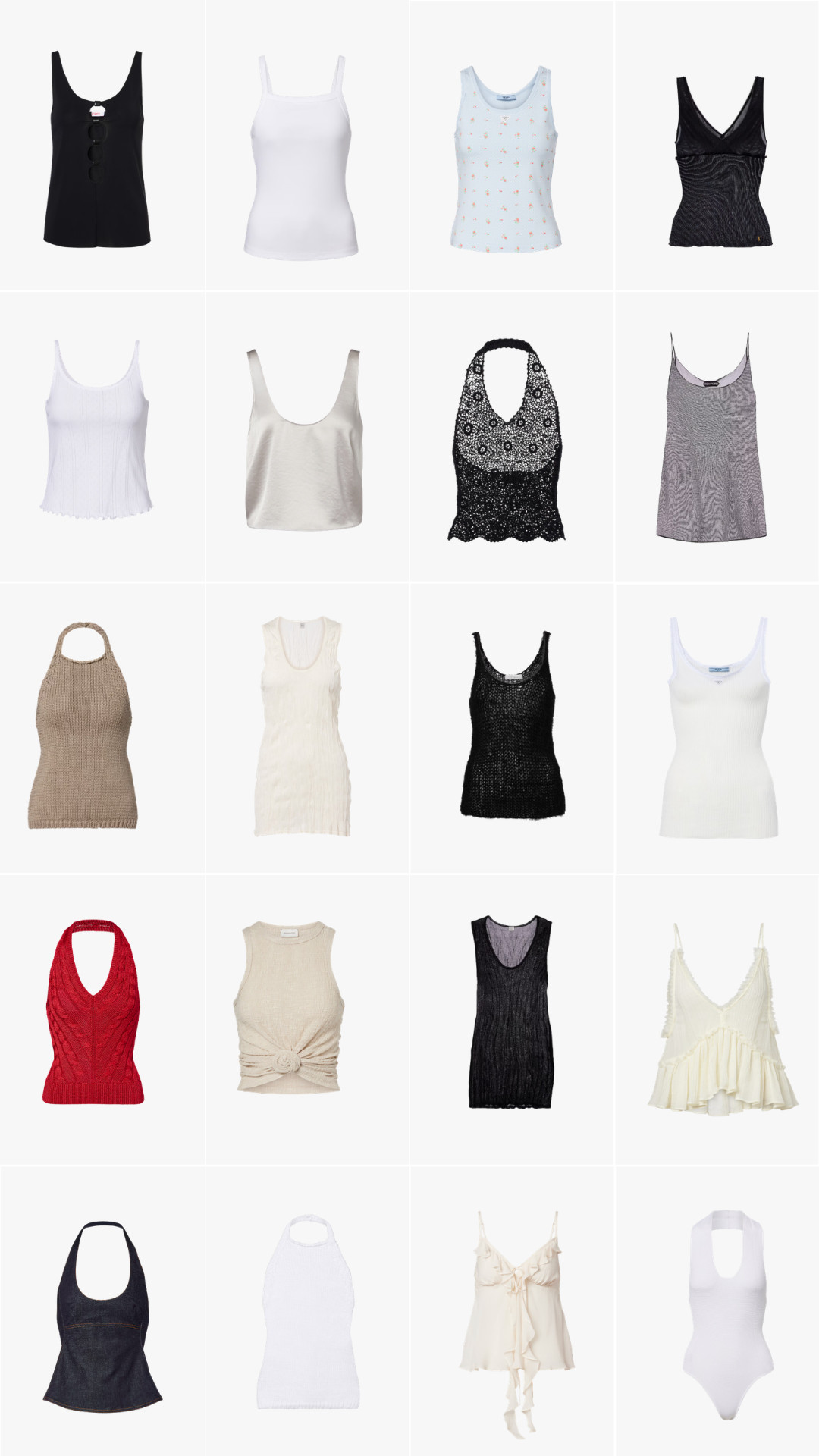 Tank tops 

 