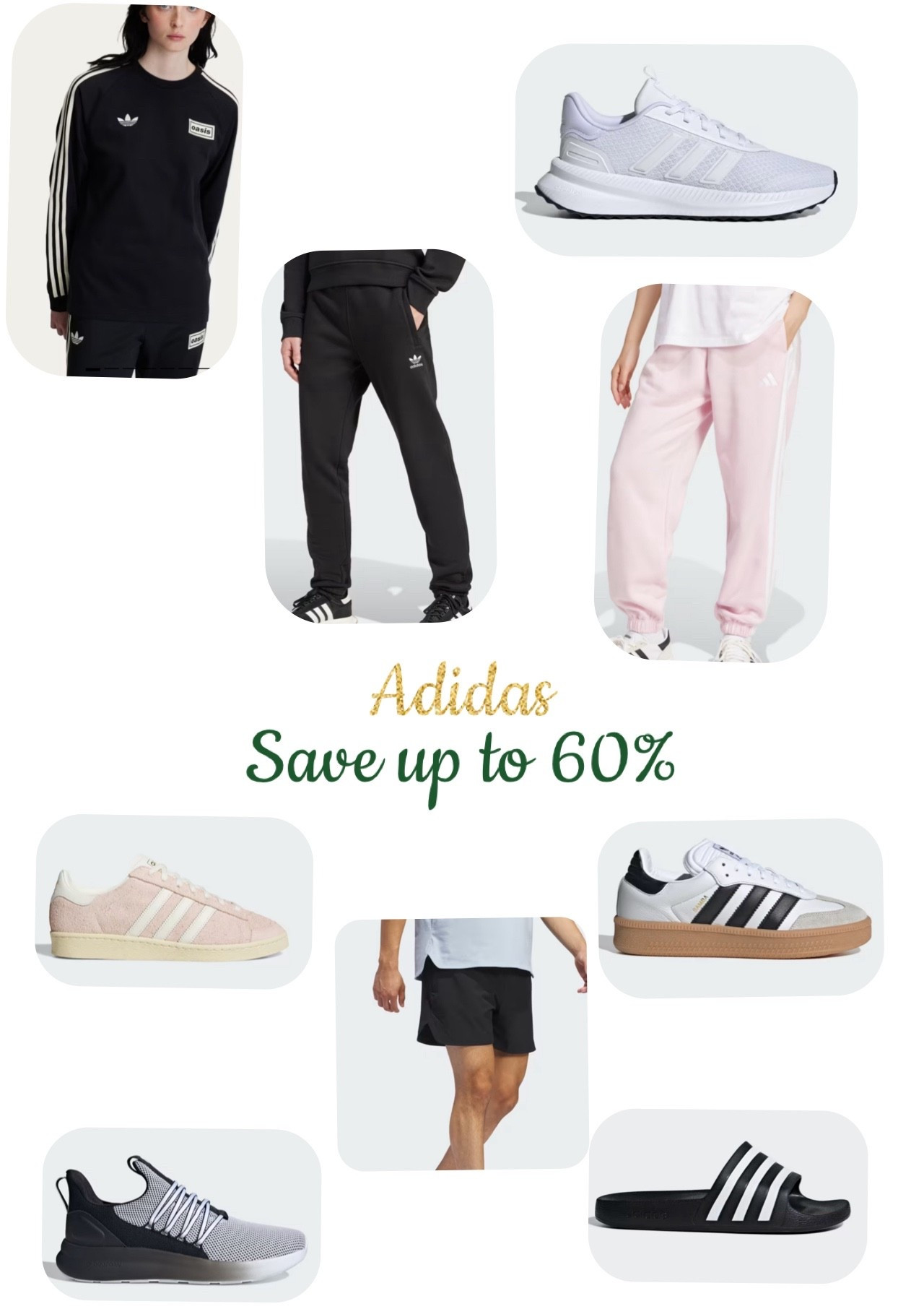 Save up to 60% off all adidas gear and give everyone a gift they love! Adidas sneakers are great for all activities and many people are rocking them for leisure, travel and sport! Grab your favorite style today! 

#LTKGiftGuide #LTKfitnessgoals #LTKSaleAlert