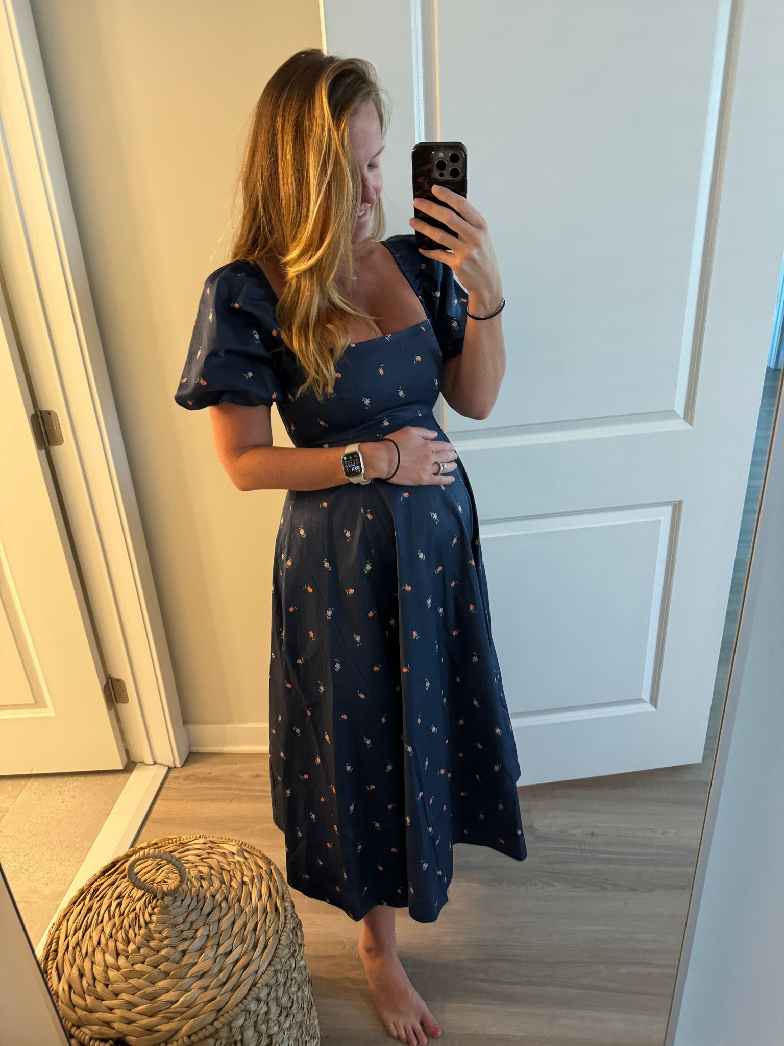 Maternity - Hill house spring dress. Sized up to a large to fit my chest. On sale now! 

#LTKsalealert #LTKbump