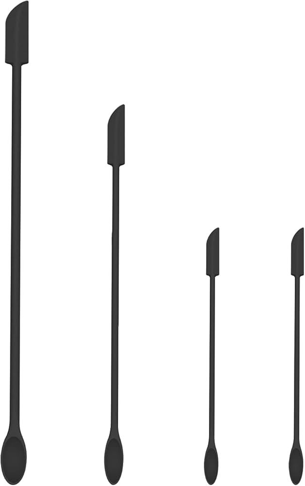 4 Pcs Silicone Spatula Set Mini Jar Scraper Small Silicone Spatula Makeup Spatula Mini Spatula Lo... | Amazon (US)