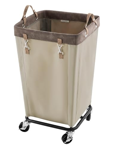 StorageWorks 160L Laundry Basket with Wheels, Rolling Hampers for Clothing | Amazon (US)