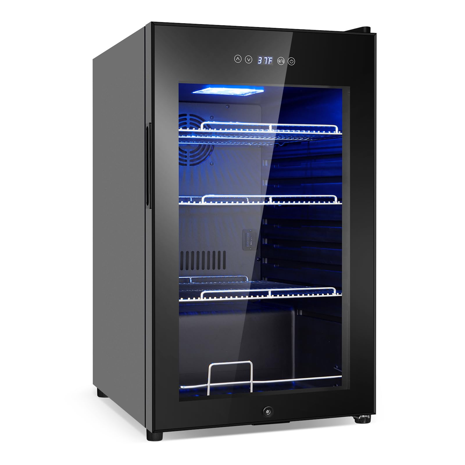 Beverage Refrigerator 17 inch Wide - 126 Can Beverage Cooler with Glass Door | Counter-Top/Freest... | Amazon (US)