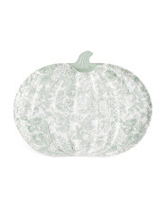 16x13.5 Indoor Outdoor Melamine Pumpkin Serving Platter | TJ Maxx