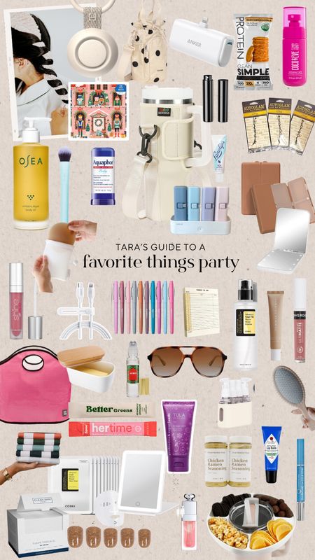 my guide to gifts for a favorite things party! More on the blog with it broken down by price.. tarathueson.com

#LTKSeasonal #LTKHoliday #LTKGiftGuide