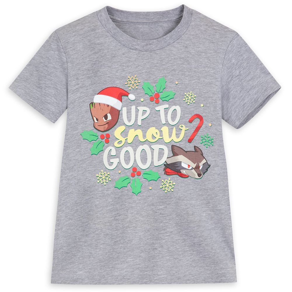 Groot and Rocket Holiday T-Shirt for Kids – Guardians of the Galaxy | Disney Store | Disney Store