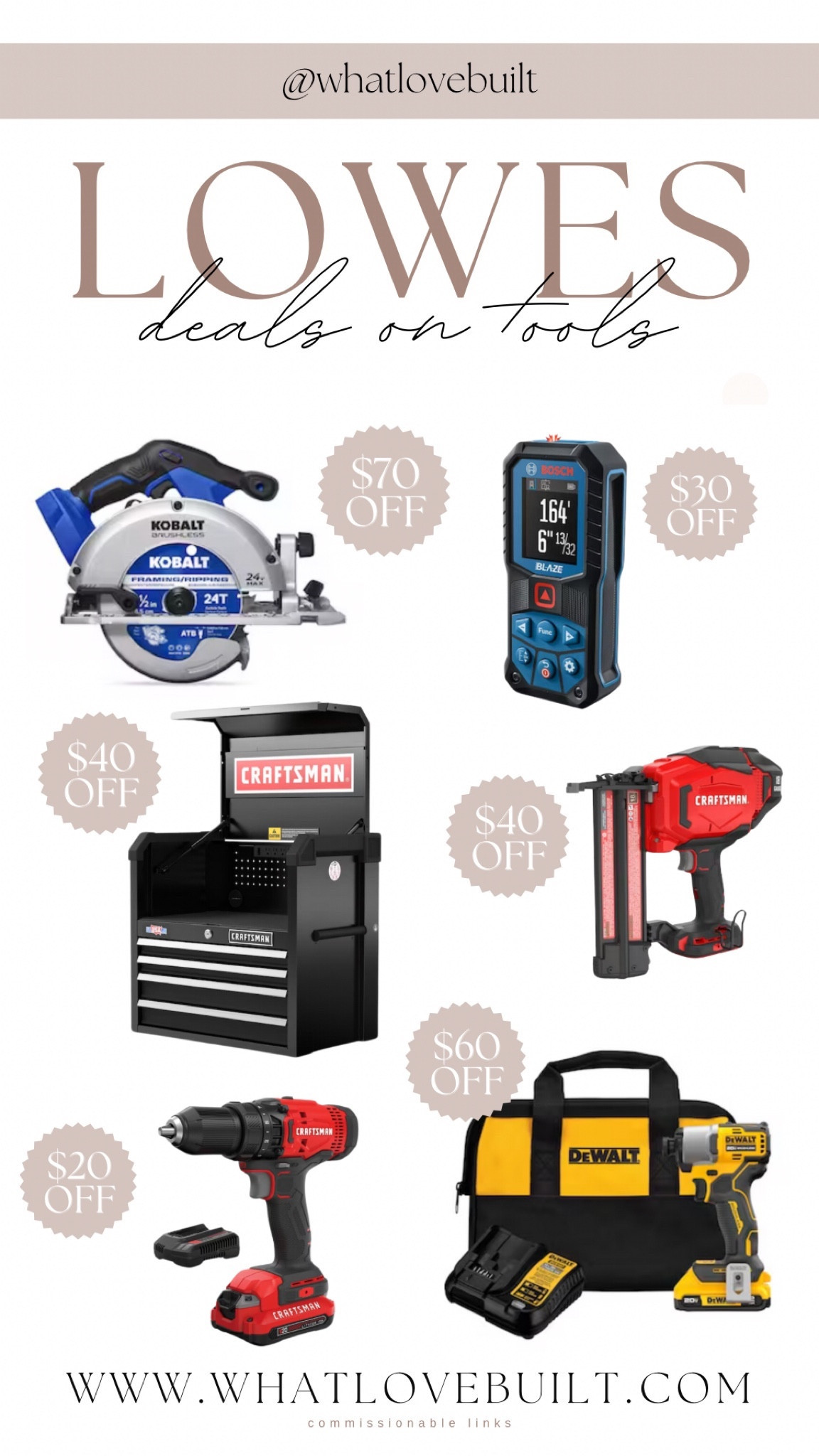 Lowes Holiday Deals 🎄 Tools on Sale! 

#home #tools #powertools #homedesign #diy #husband #giftidea #holidaysale #grandpa #giftsforhim 

#LTKsalealert #LTKhome #LTKGiftGuide