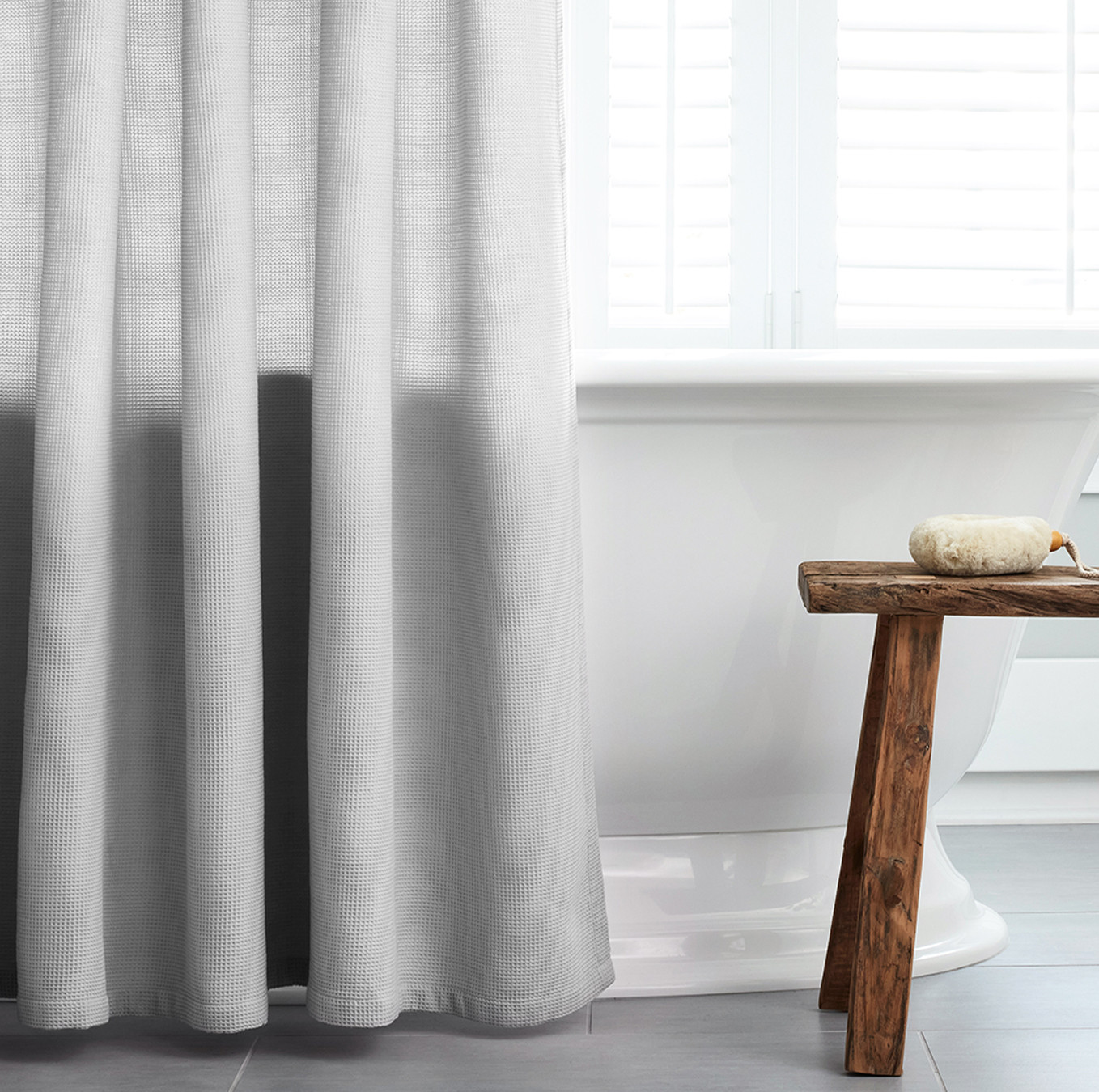 Waffle Shower Curtain | Boll & Branch