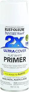 Rust-Oleum 249058 Painter's Touch 2X Ultra Cover, 12 Fl Oz (Pack of 1), Flat White Primer, 12 Oun... | Amazon (US)