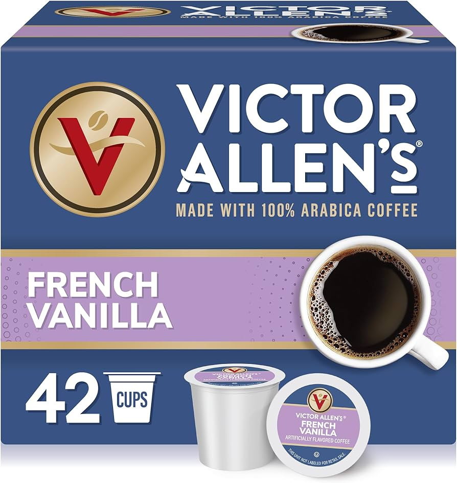 Victor Allen's Coffee French Vanilla Flavored Coffee, Medium Roast, 42 Count, Single Serve Coffee... | Amazon (US)