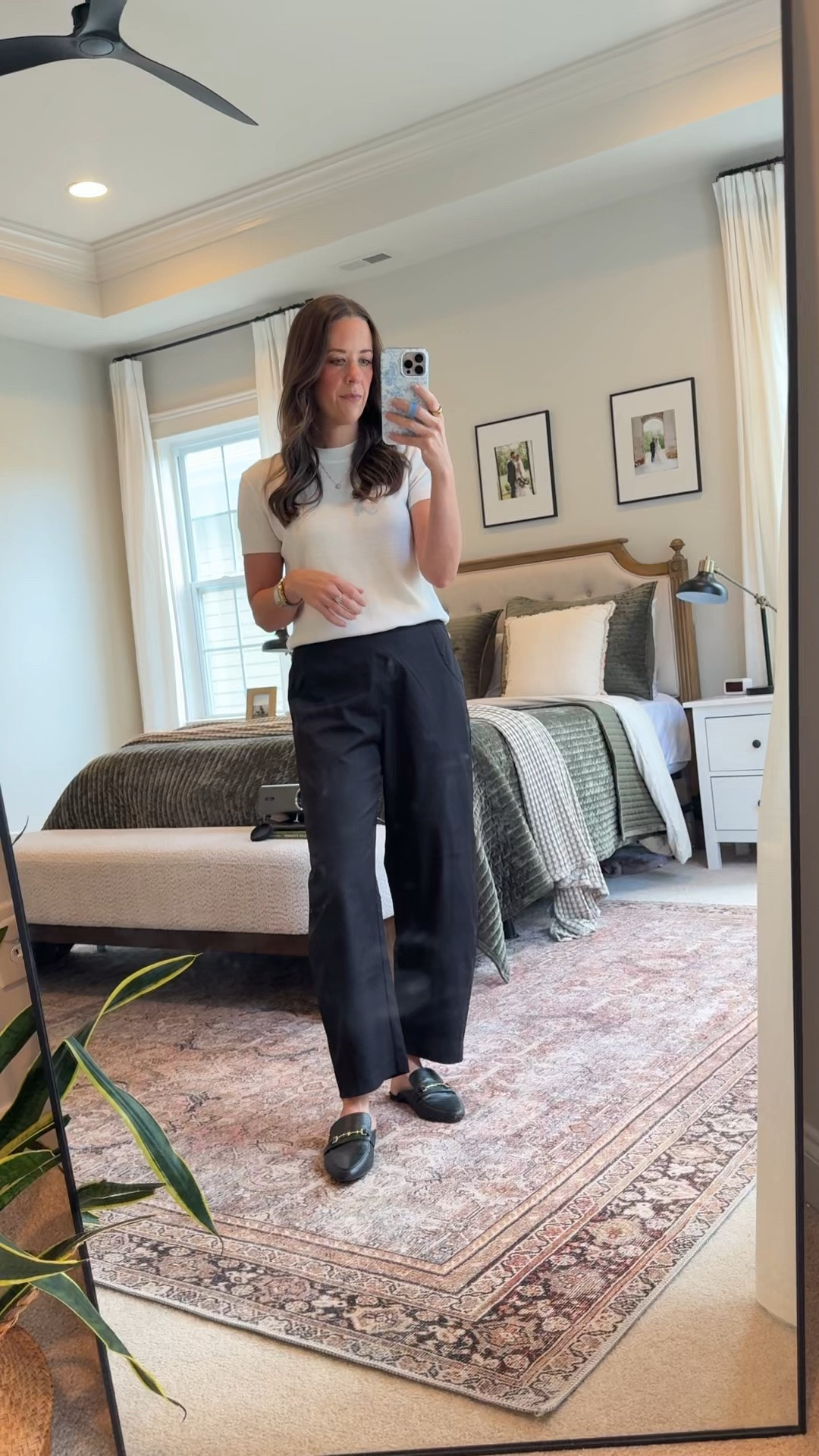 Amazon teacher outfit | fall workwear | business casual outfit

Classic chic outfit for summer to fall transition 🍂
Wearing an Amazon textured short sleeve top (S), Amazon Ruti look-for-less pants (XS), and Amazon slides (tts). This is such an easy teacher outfit, fall work outfit, or business casual outfit when you want something polished, comfortable, and easy to repeat.

#LTKootd #LTKgrwm #LTKWorkwear