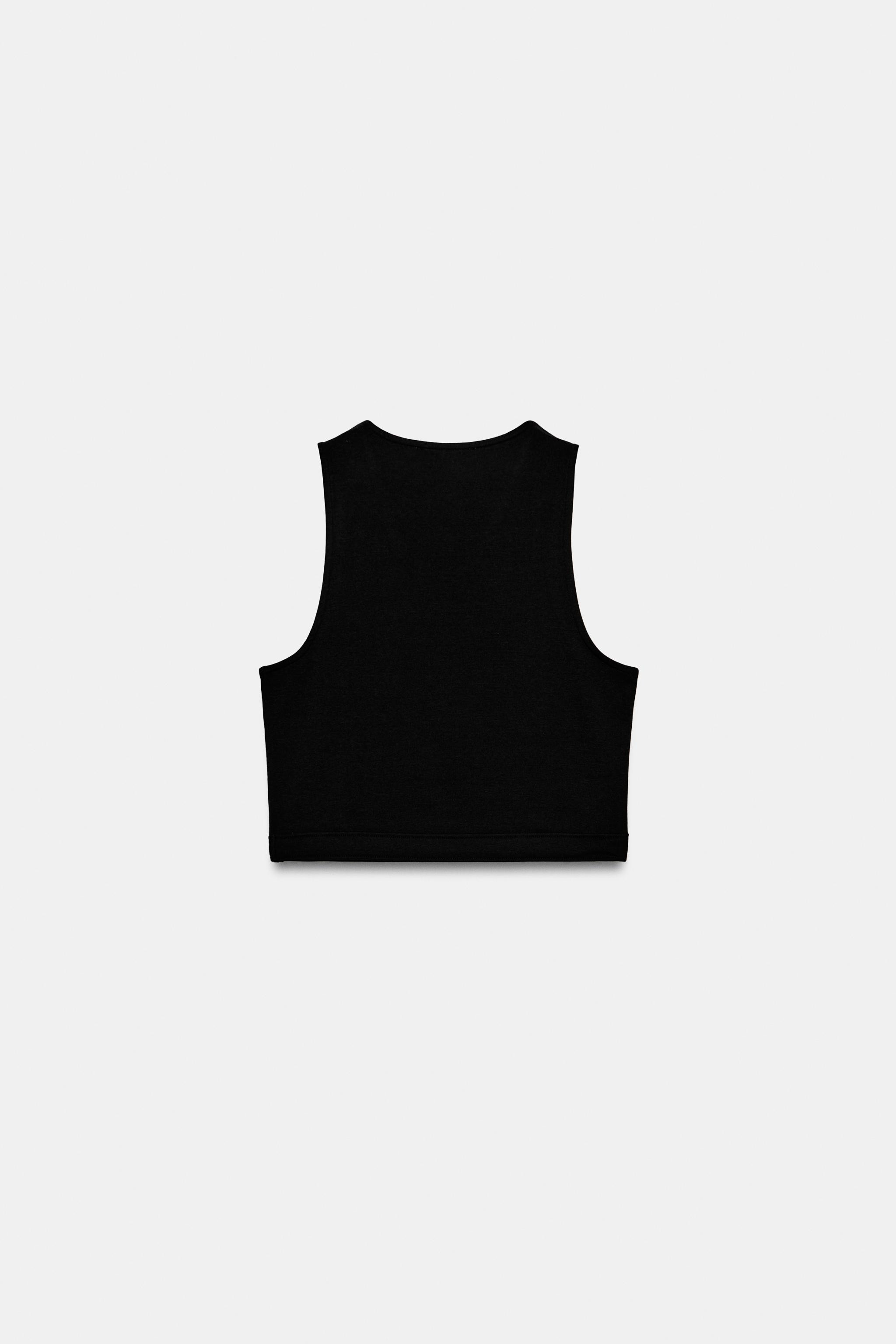 SLEEVELESS CROP TOP | Zara Canada