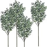 Supla 4 Pcs Eucalyptus Leaves Artificial Greenery Eucalyptus Branches Floral Stems Fake Eucalyptus P | Amazon (US)