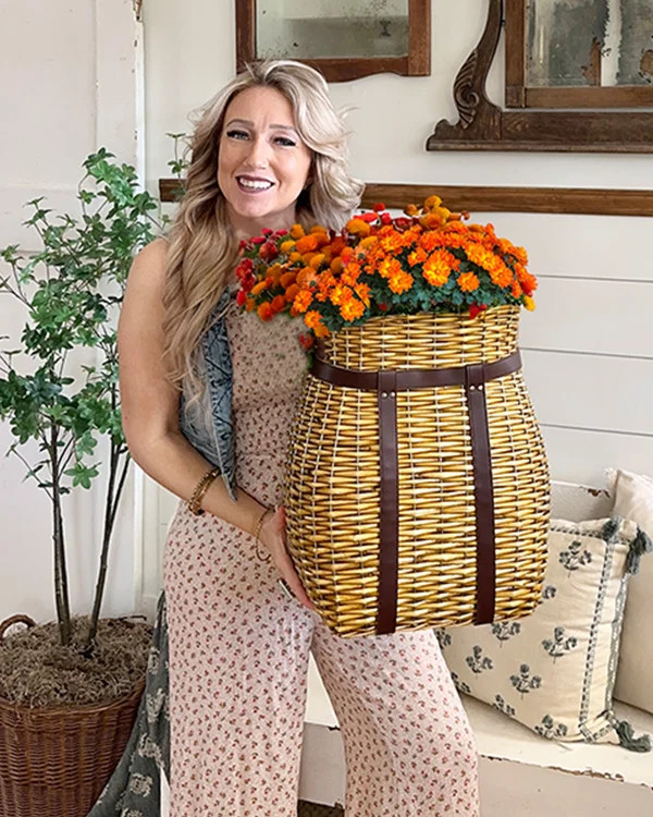 Oversized Rattan Wall Basket - Decor Steals | Decor Steals