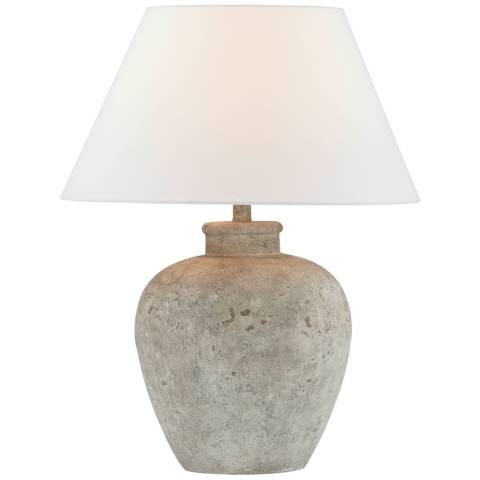 Forty West Ansley 28" High Rustic Taupe Pot Table Lamp - #259J6 | Lamps Plus | Lamps Plus