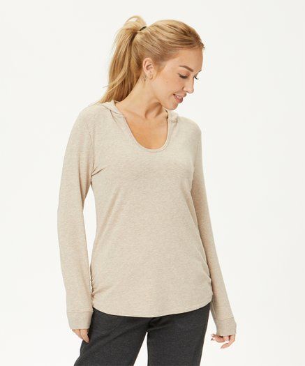 Barefoot Dreams® Heather Oatmeal Malibu Collection Luxe Lounge Hoodie - Women | Zulily