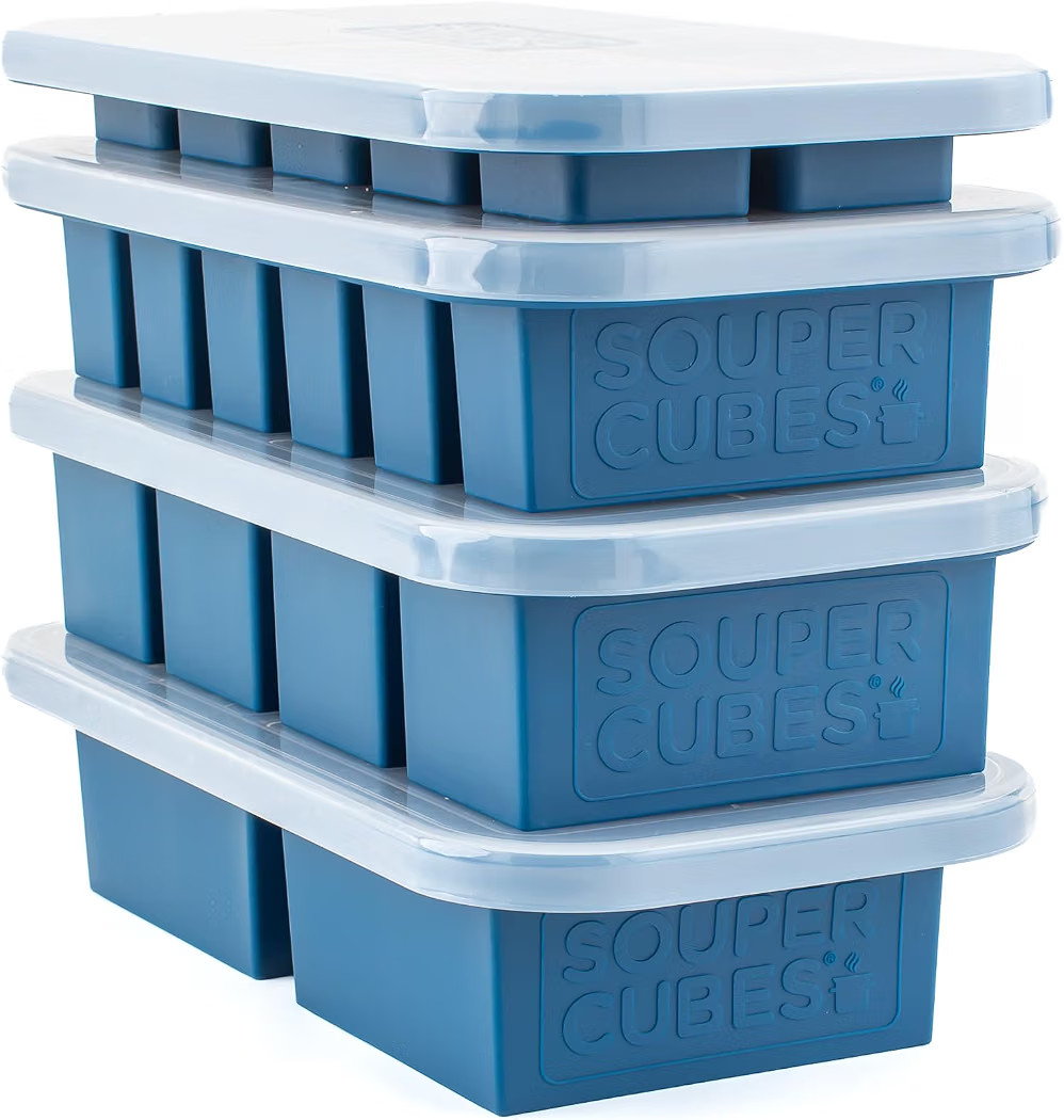 Souper Cubes Silicone Freezer Molds Gift Set, Blueberry | Amazon (US)