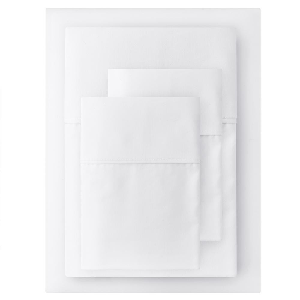 Home Decorators Collection 400 Thread Count Performance Cotton Sateen 4-Piece Queen Sheet Set in ... | The Home Depot