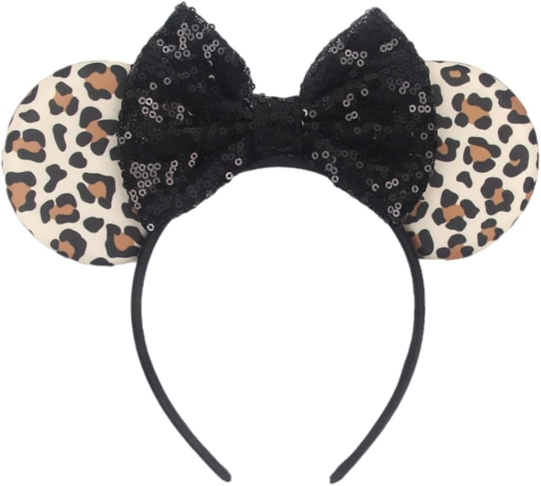 Mouse Ear Sparkling Headband, pink bow, birthday, Balloons, Castle, Firmly Occupying the C Positi... | Amazon (US)