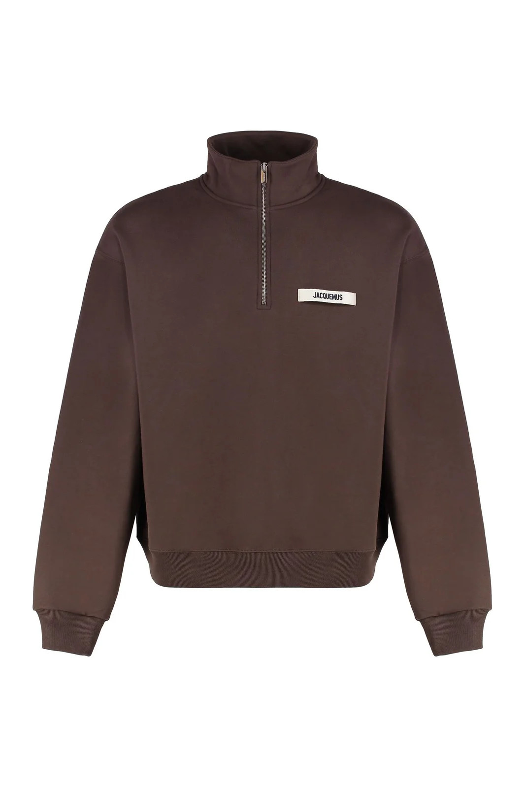 Jacquemus Logo Patch High-Neck Sweatshirt | Cettire Global