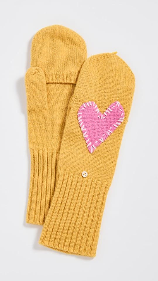 Kerri Rosenthal Imperfect Heart Cashmere Mittens | SHOPBOP | Shopbop