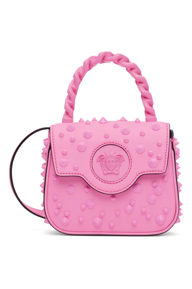 Pink Mini Spiked 'La Medusa' Bag | SSENSE
