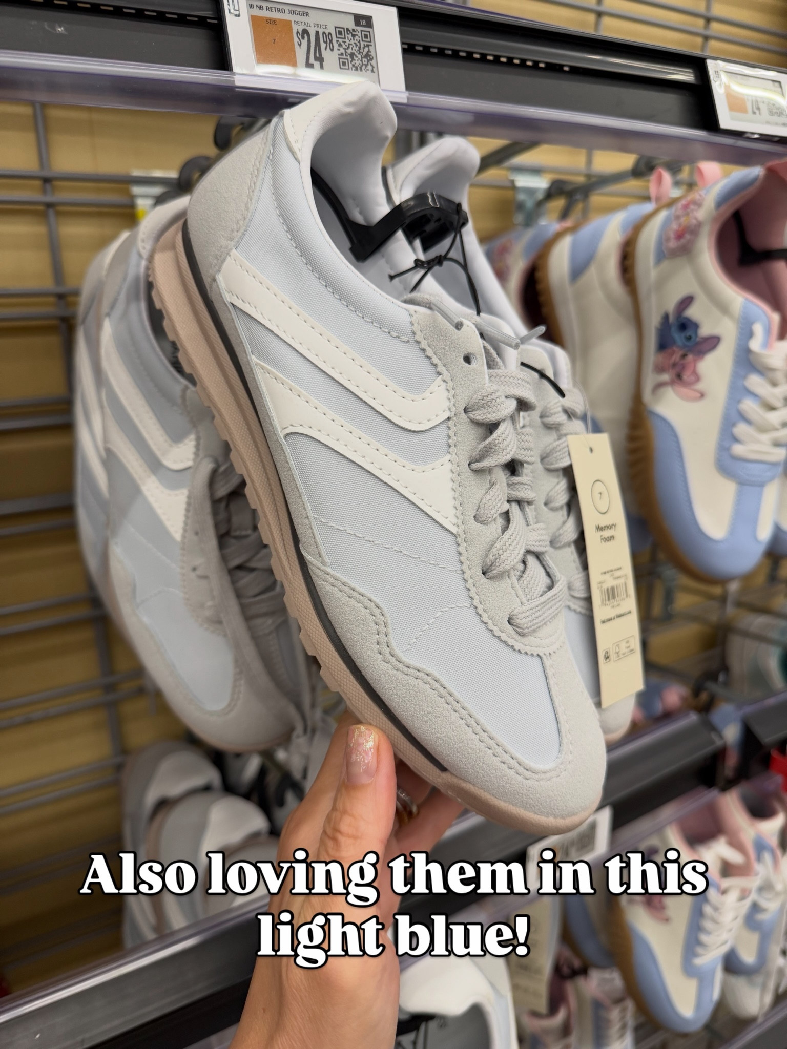 Walmart sneakers, these are comfy. Fit is true to size. If between go up. #walmartfashion